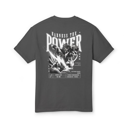 Heavyweight Cotton Tee - Harness the Power Graphic Tee